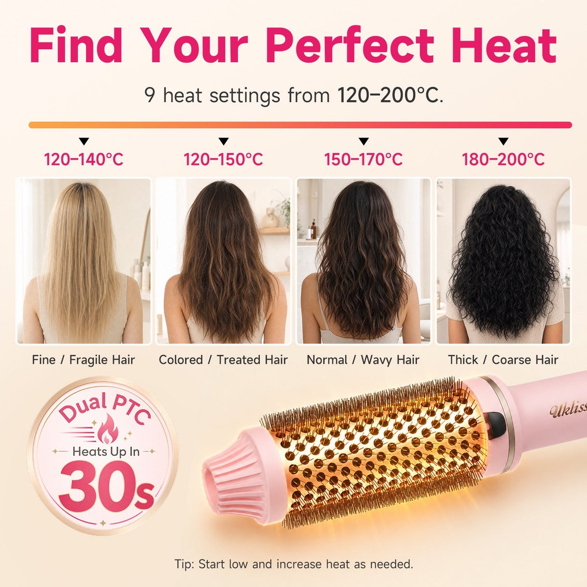 Ukliss Blowout Heated Round Brush