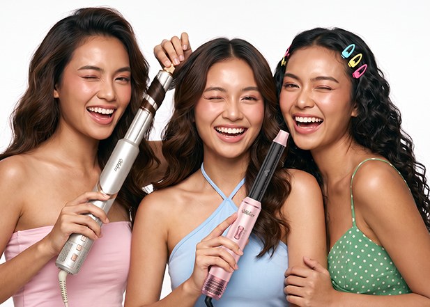 UKLISS curling irons — soft curls and waves