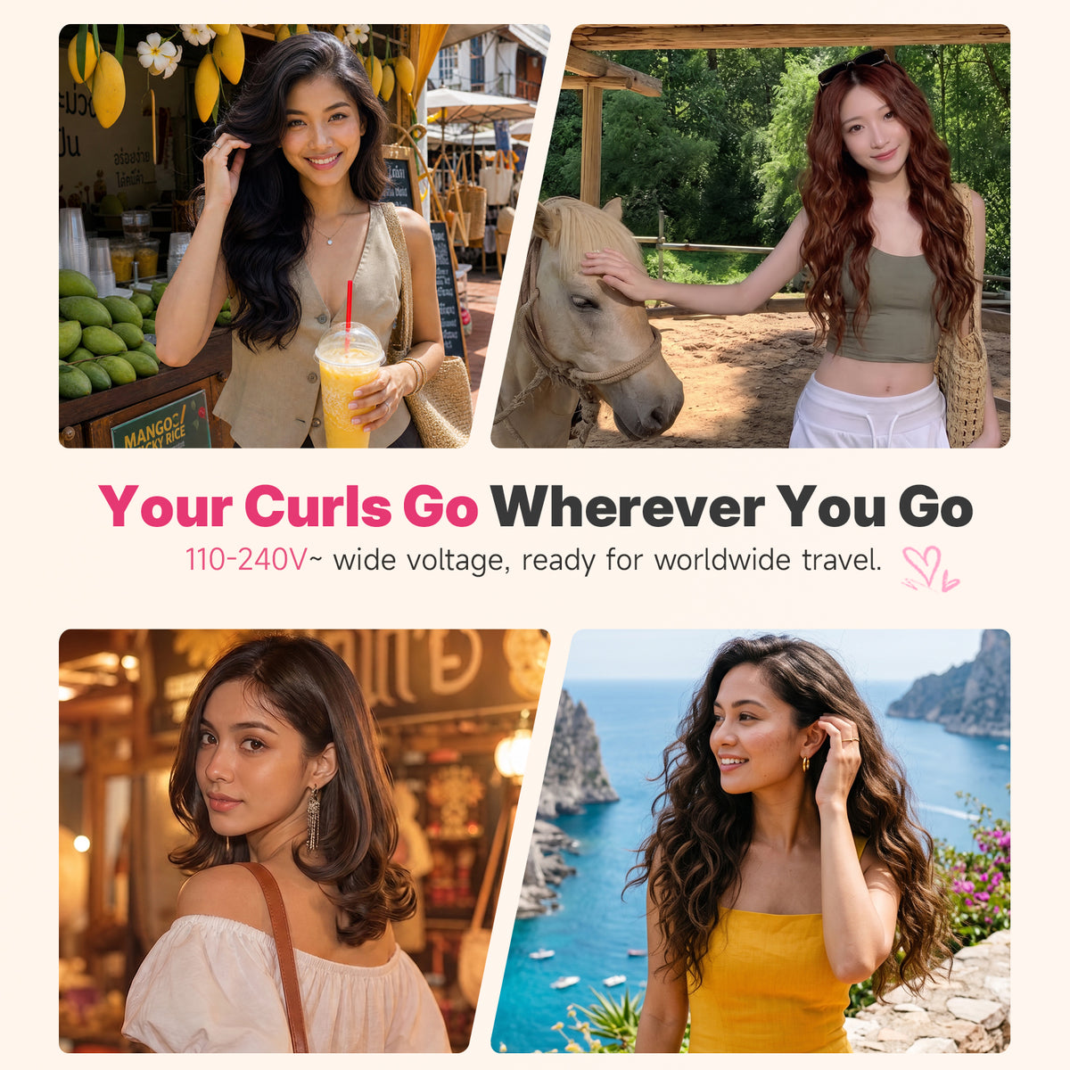 Ukliss Automatic Hair Curler — Pink