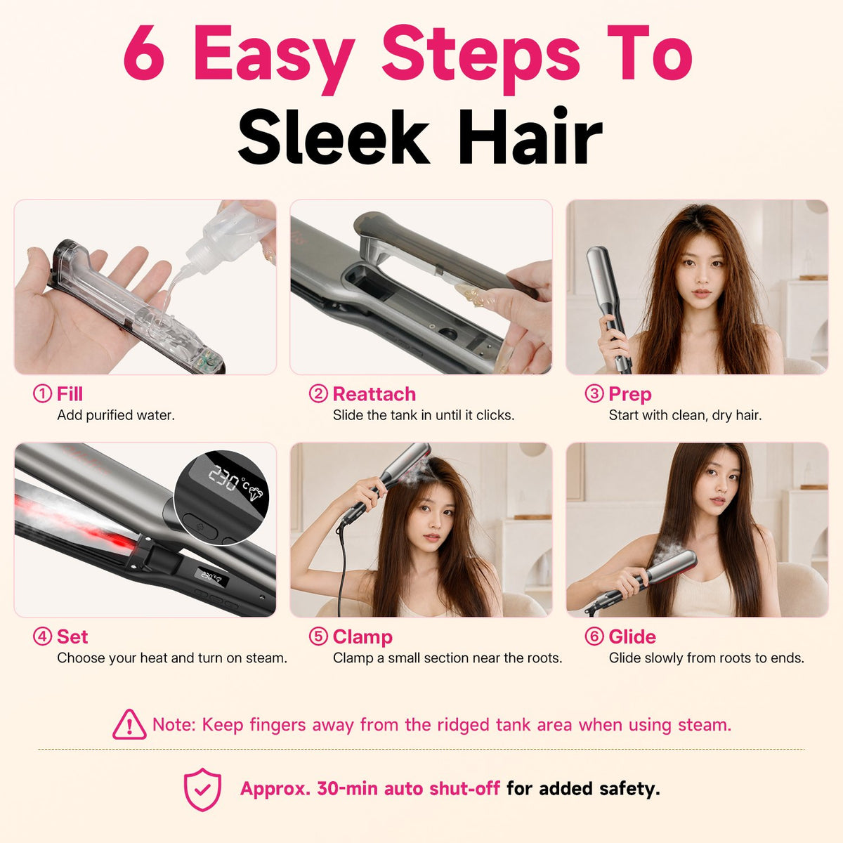 Ukliss LissVapor Steam Hair Straightener