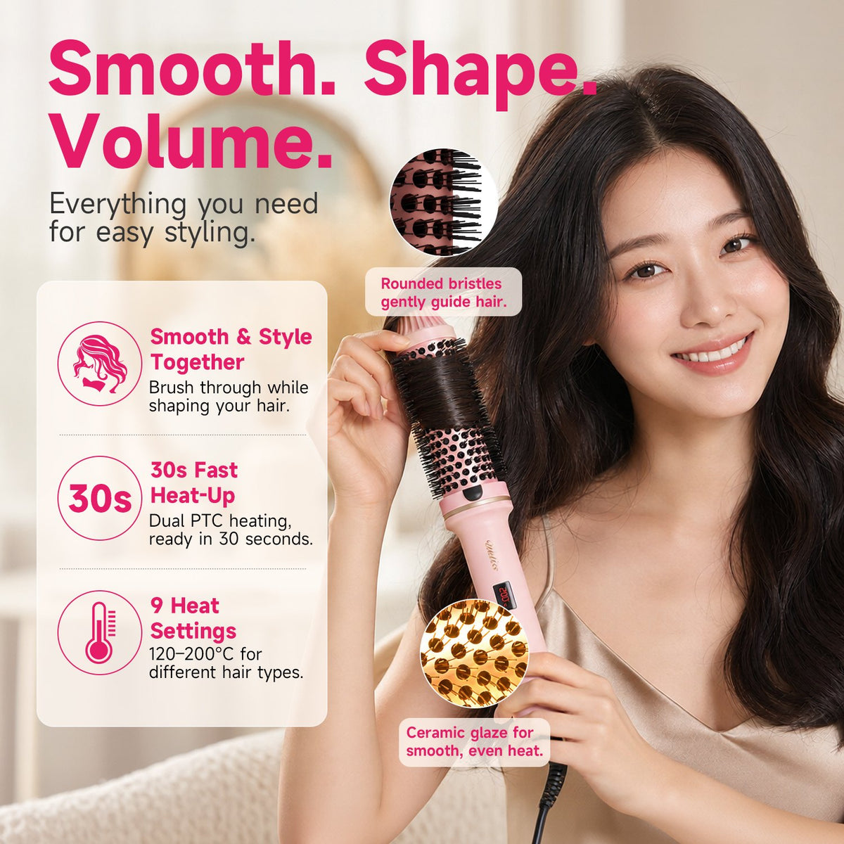 Ukliss Blowout Heated Round Brush